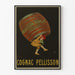Vintage plakat Cognac Pellisson do dekoracji ściennej