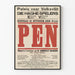 Plakat vintage teatr PEN, 1916