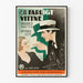 Plakat filmowy vintage Ett Farligt Vittne - Retro dekoracja ścienna