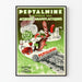 Plakat vintage Peptalmine - Retro dekoracja ścienna zdrowie i dobre samopoczucie