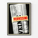 Plakat vintage reklamowy Pervosine zginany gazetowy