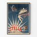 Plakat vintage olejowy Stella - Dekoracja ścienna w stylu retro