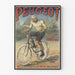 Plakat vintage Peugeot kolarstwo dekoracja ścienna