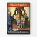 Plakat vintage Filadelfia przez Pennsylvania Railroad