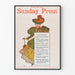 Plakat vintage Philadelphia Sunday Press 10 maja