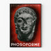 Plakat do odwapniania Phosoforme z rzeźbioną głową w stylu vintage