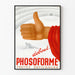 Plakat vintage Phosoforme dekoracja ścienna retro