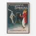 Plakat vintage fotografia Strauss Rotterdam do dekoracji ściennej