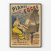 Plakat vintage Fortepiany Focké złoty medal Paryż 1889