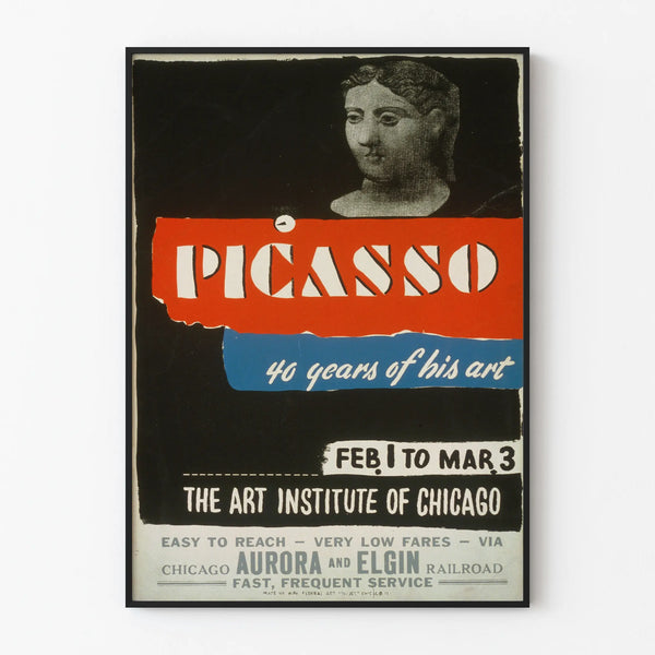 Plakat Vintage Picasso 40 Lat Sztuki - Artystyczna Dekoracja Ścienna