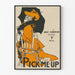 Plakat vintage Pick Me Up dekoracja ścienna z humorem