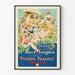 Plakat vintage Wybieranie brzoskwiń z Harry Langdon i Pływaczki lata 1920