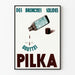 Plakat vintage reklamowy Krople Pilka na mocne oskrzela