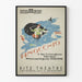 Plakat dekoracyjny vintage Pinokio z syrenami i wielorybem