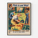 Plakat vintage kobiecy Kobiecy Krajowy Korpus Kobiet Dekoracja ścienna