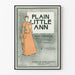 Plakat vintage Plain Little Ann w harmonii graficznej