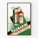 Plakat vintage Plasmarine, dekoracja ścienna retro medyczna