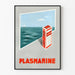 Plakat vintage PLASMARINE dekoracja ścienna morska