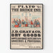 Stary plakat reklamowy J.D. Gray & Co. w Bridge End