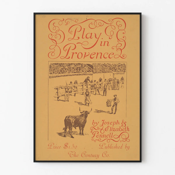 Plakat vintage Play in Provence - Artystyczna dekoracja ścienna