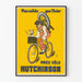Plakat vintage opon rowerowych Hutchinson bardziej wytrzymały niż stal