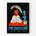Plakat vintage Pneumogéine dekoracja ścienna