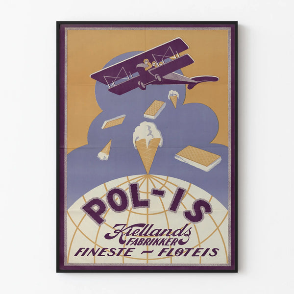 Plakat vintage Pol-Is Fineste Floteis do dekoracji ściennej