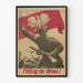 Wintage plakat propagandowy wojskowy polski
