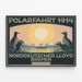 Plakat vintage Polarfahrt 1914 Norddeutscher Lloyd Bremen — oprawiony obraz na ścianie