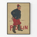 Plakat vintage Polin z żołnierzem w niebieskim i czerwonym mundurze