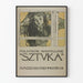 Wystawowy plakat polskiej sztuki "SZTVKA" vintage