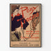 Plakat vintage z ilustracją Pony Tracks, styl western