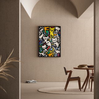 Plakat Pop Art - Taniec Kotów