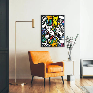 Plakat Pop Art - Taniec Kotów