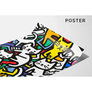 Plakat Pop Art - Taniec Kotów