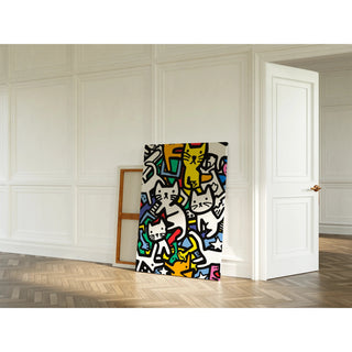 Plakat Pop Art - Taniec Kotów