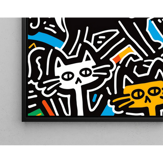 Plakat Pop Art - Stylizowane Koty
