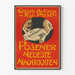 Plakat vintage Posener Neueste Nachrichten dekoracja ścienna