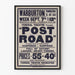 Plakat teatralny vintage „Post Road” Federal Theatre