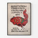 Plakat wystawy artystycznej w Uppsali 1910 - Vintage'owa dekoracja ścienna