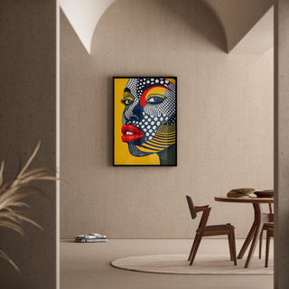 Plakat Pop Art - Twarz Pop