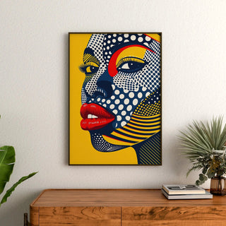 Plakat Pop Art - Twarz Pop