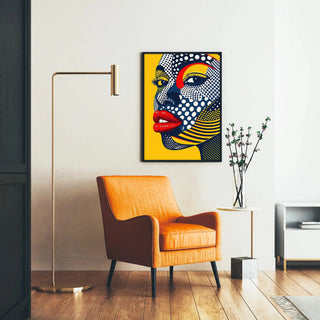 Plakat Pop Art - Twarz Pop