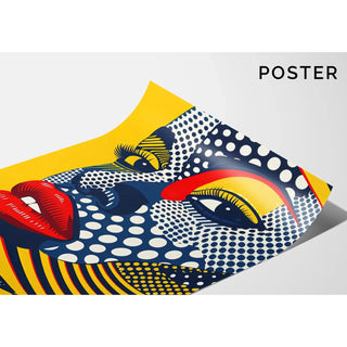Plakat Pop Art - Twarz Pop