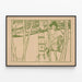 Plakat vintage Plakaty w stylu miniaturowym retro — oprawiony obraz na ścianie
