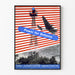 Plakat vintage Power for Defense - Militarna i patriotyczna dekoracja ścienna