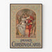 Plakat Vintage Kartki Świąteczne Prang's Dekoracja Ścienna na Boże Narodzenie