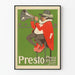 Plakat vintage Presto Phonogramm GmbH Berlin dekoracja ścienna