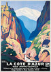 Plakat Côte d’Azur et ses montagnes Vintage
