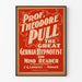 Plakat vintage Prof. Theodore Pull hipnotyzer niemiecki